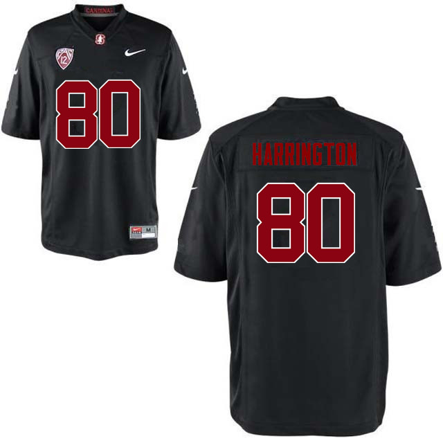 Men Stanford Cardinal #80 Scooter Harrington College Football Jerseys Sale-Black